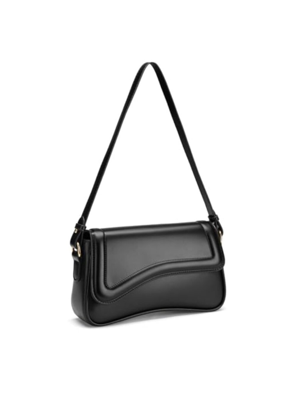 WHIPPY Women's Small Hobo Shoulder Bag PU Leather Magnetic Snap Adjustable Strap